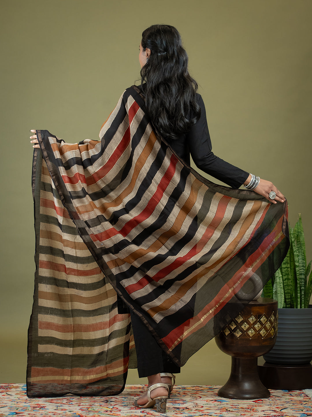 Rituja Multicolored Ajrakh Dupatta