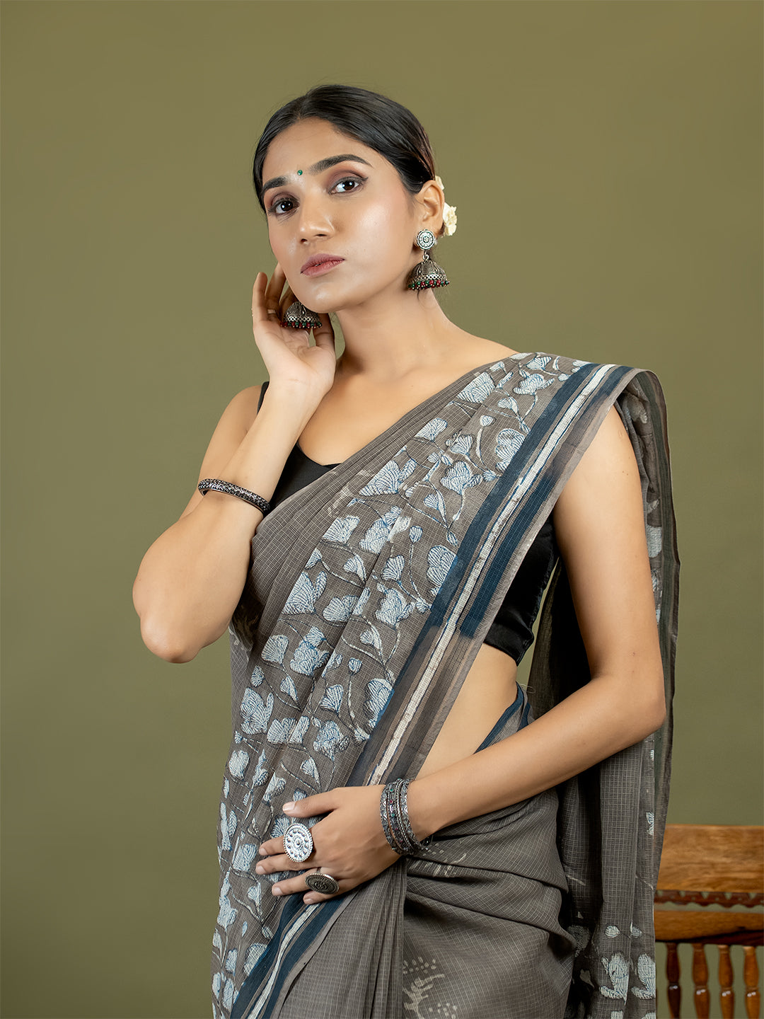 Resha Brown Dabu Saree