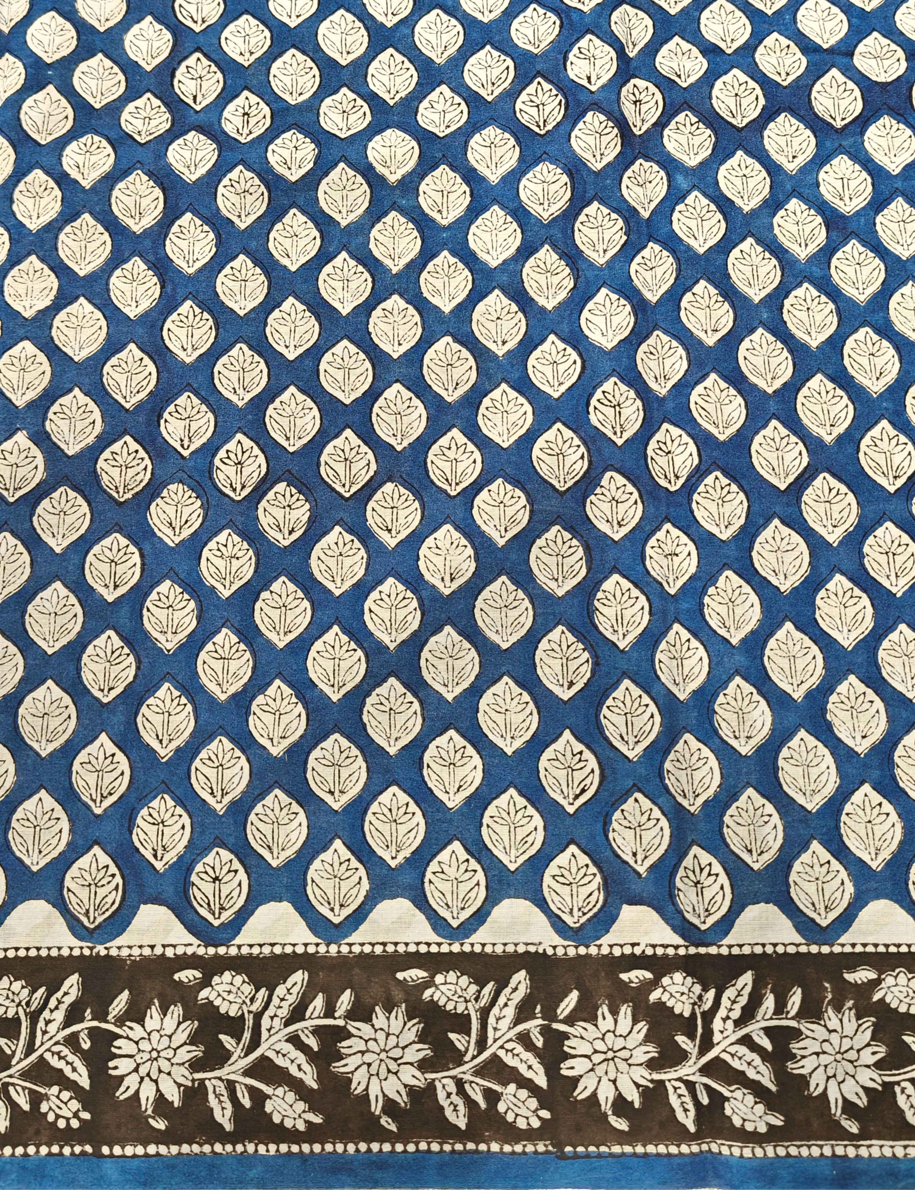 Chaya Indigo Bagru Saree