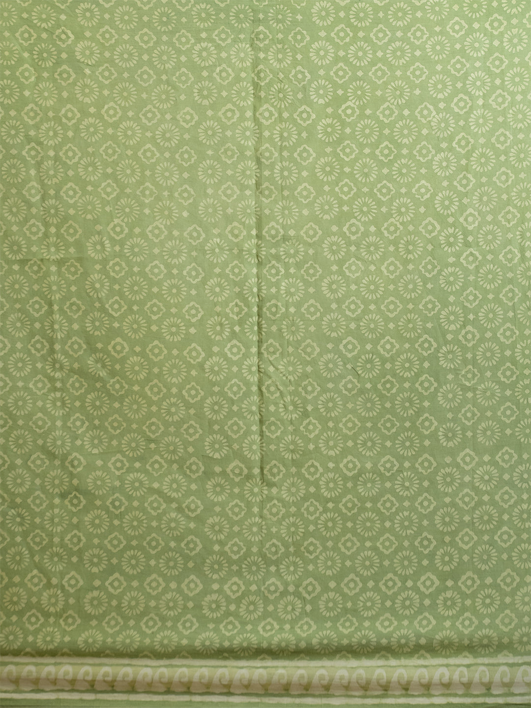 Vistaar Lime Green Dabu Saree