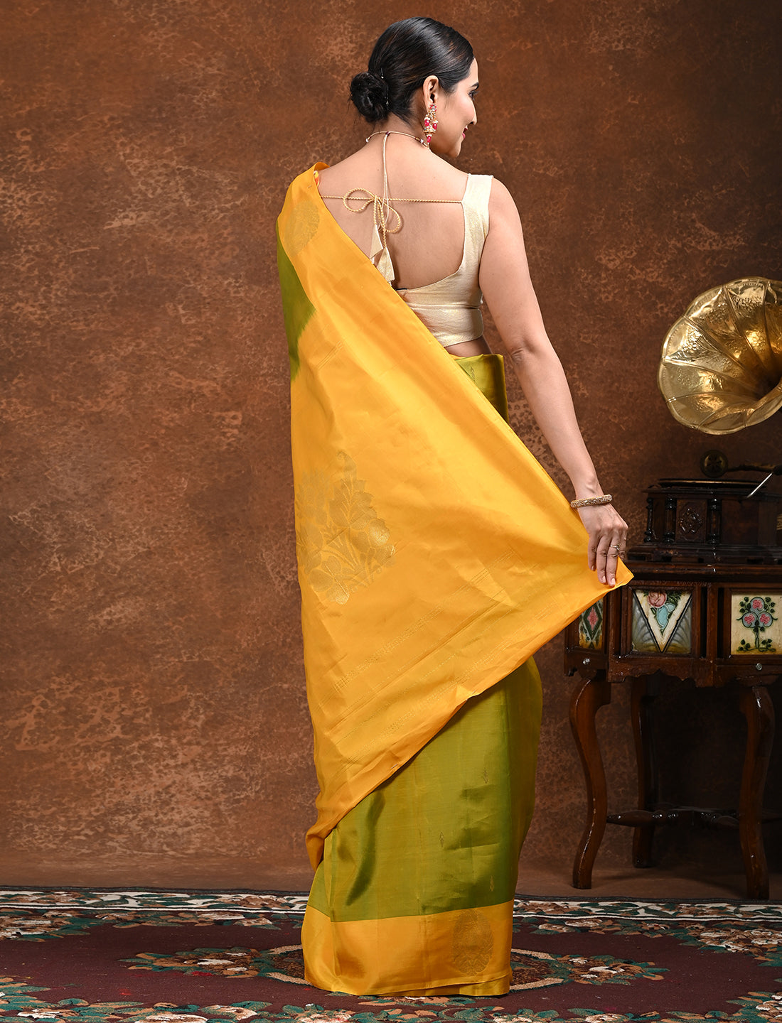 Sarika Green Kanjeevaram Saree