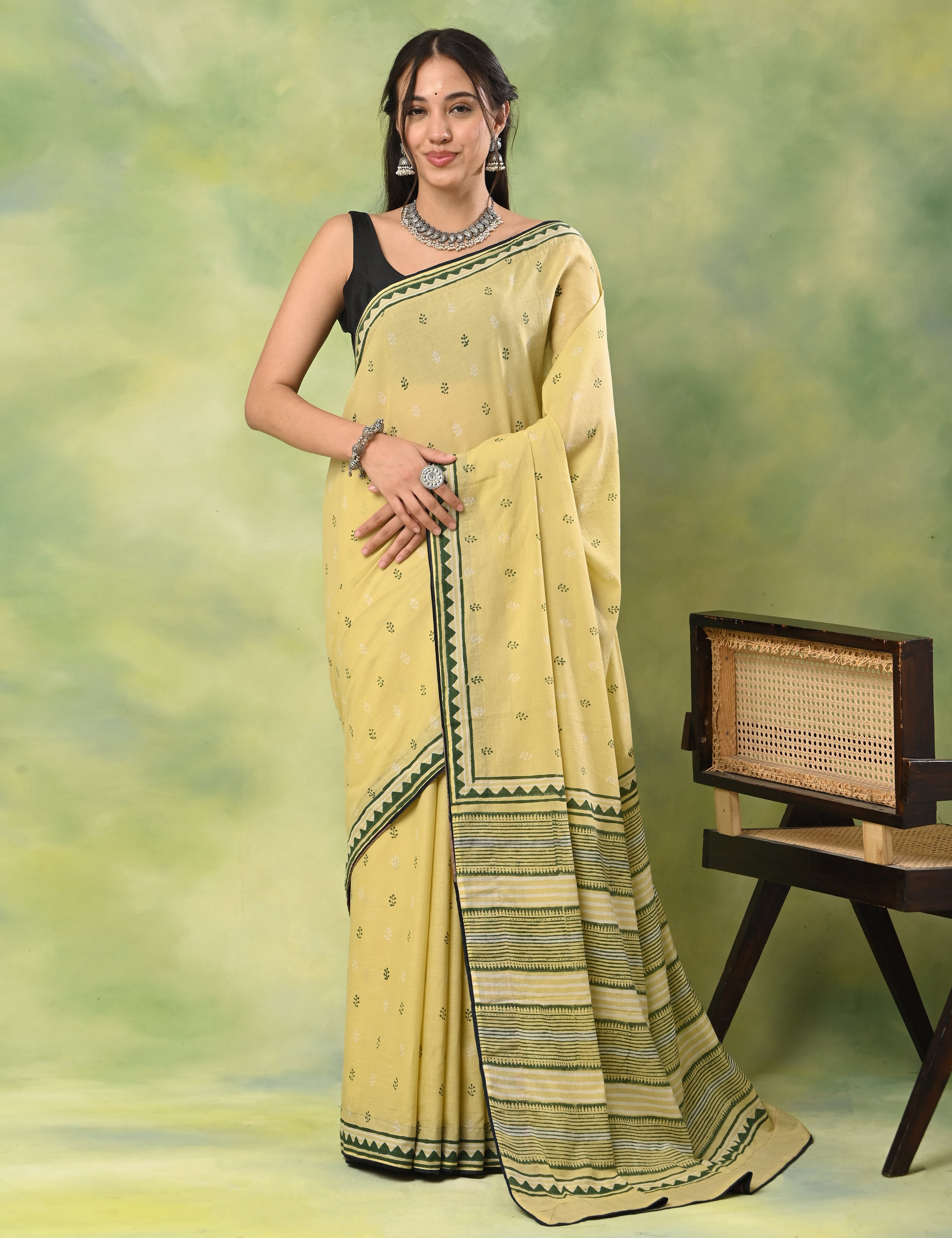 Mel Jol Lemon Dabu Saree