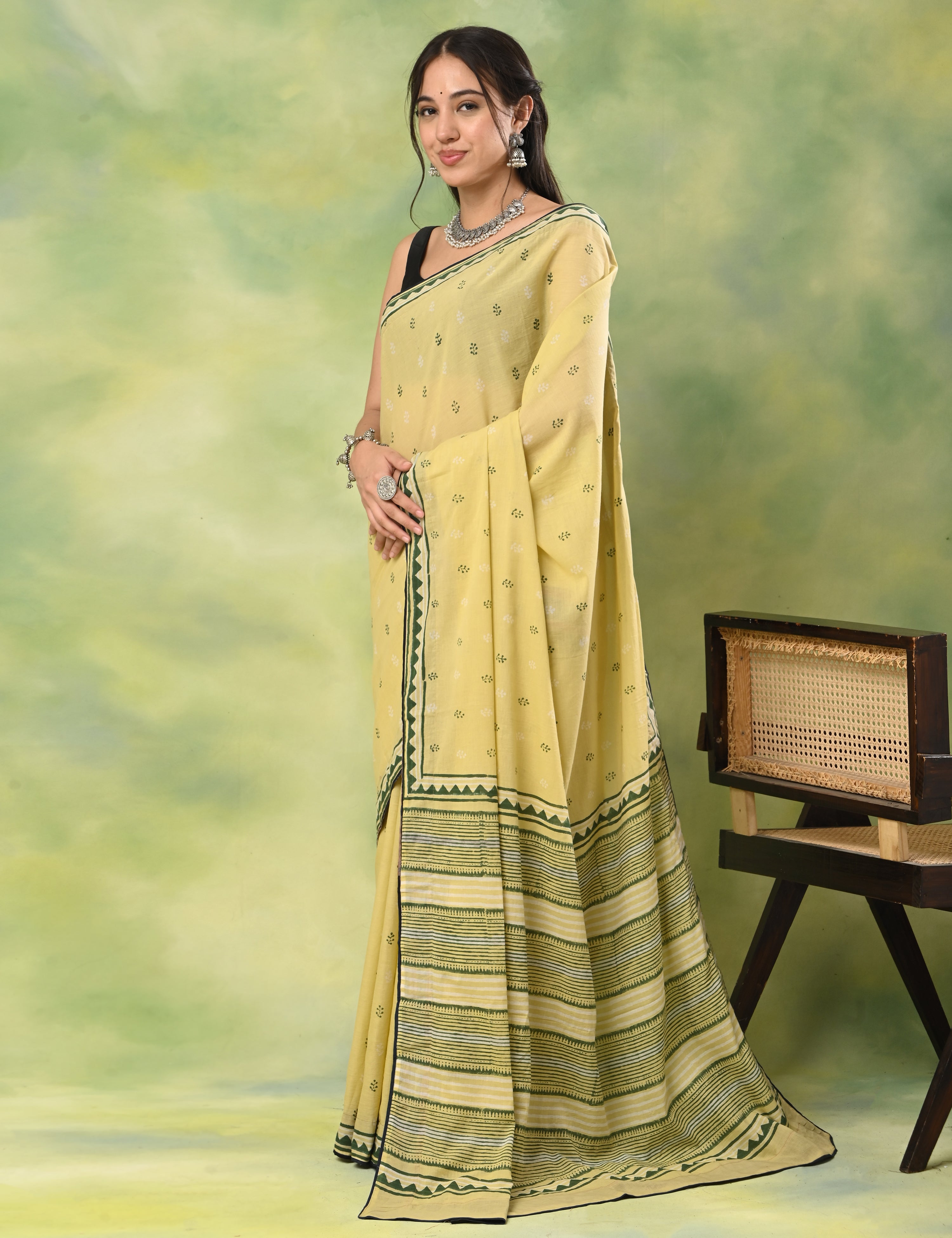 Mel Jol Lemon Dabu Saree
