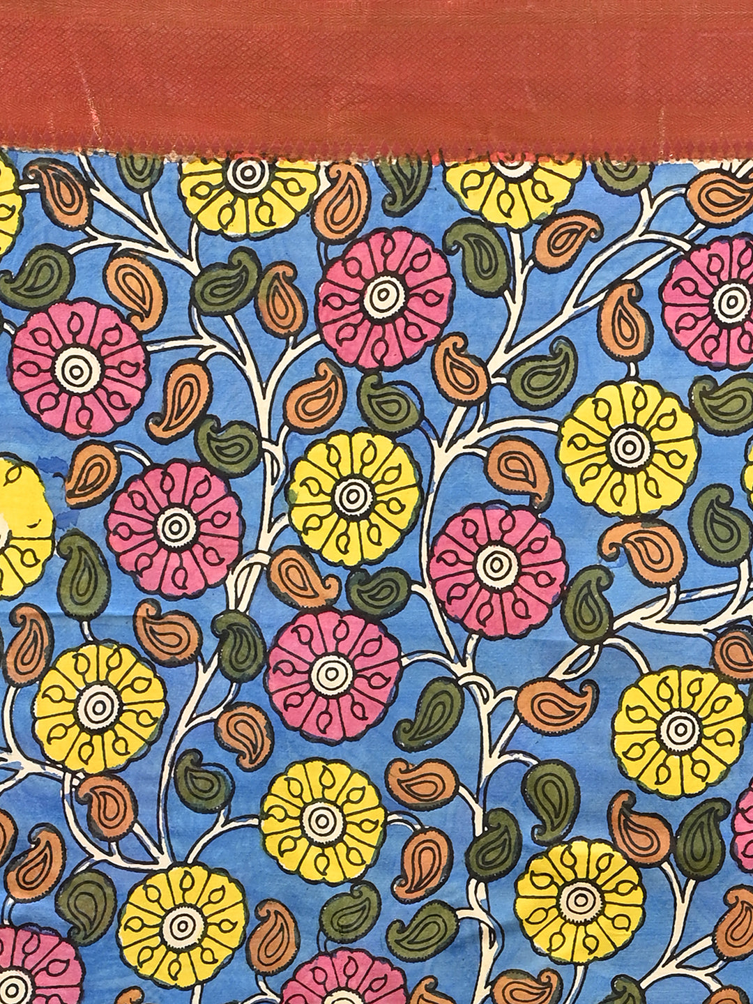Manjari Pink Pen Kalamkari Saree