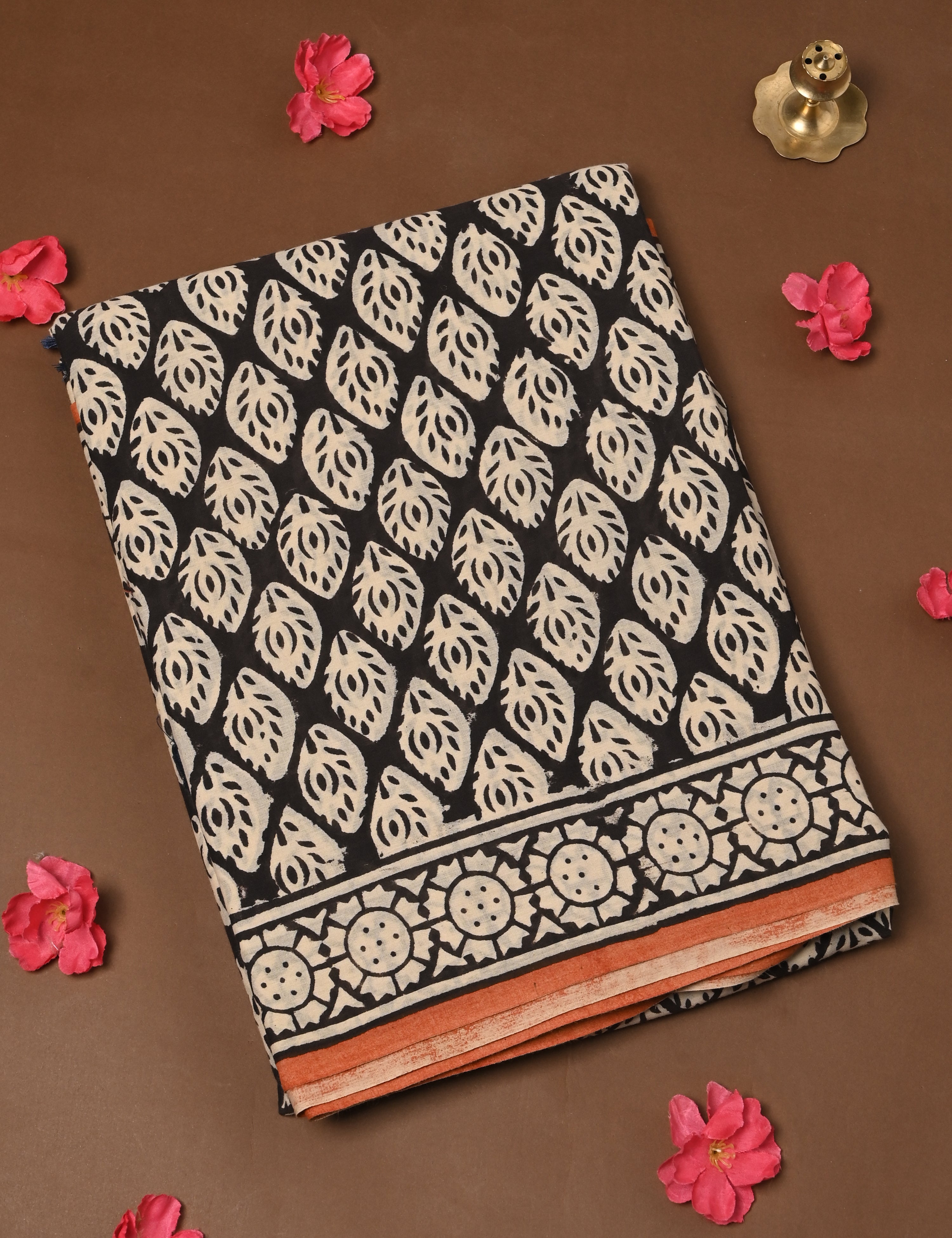 Nisarga Black Bagru Saree