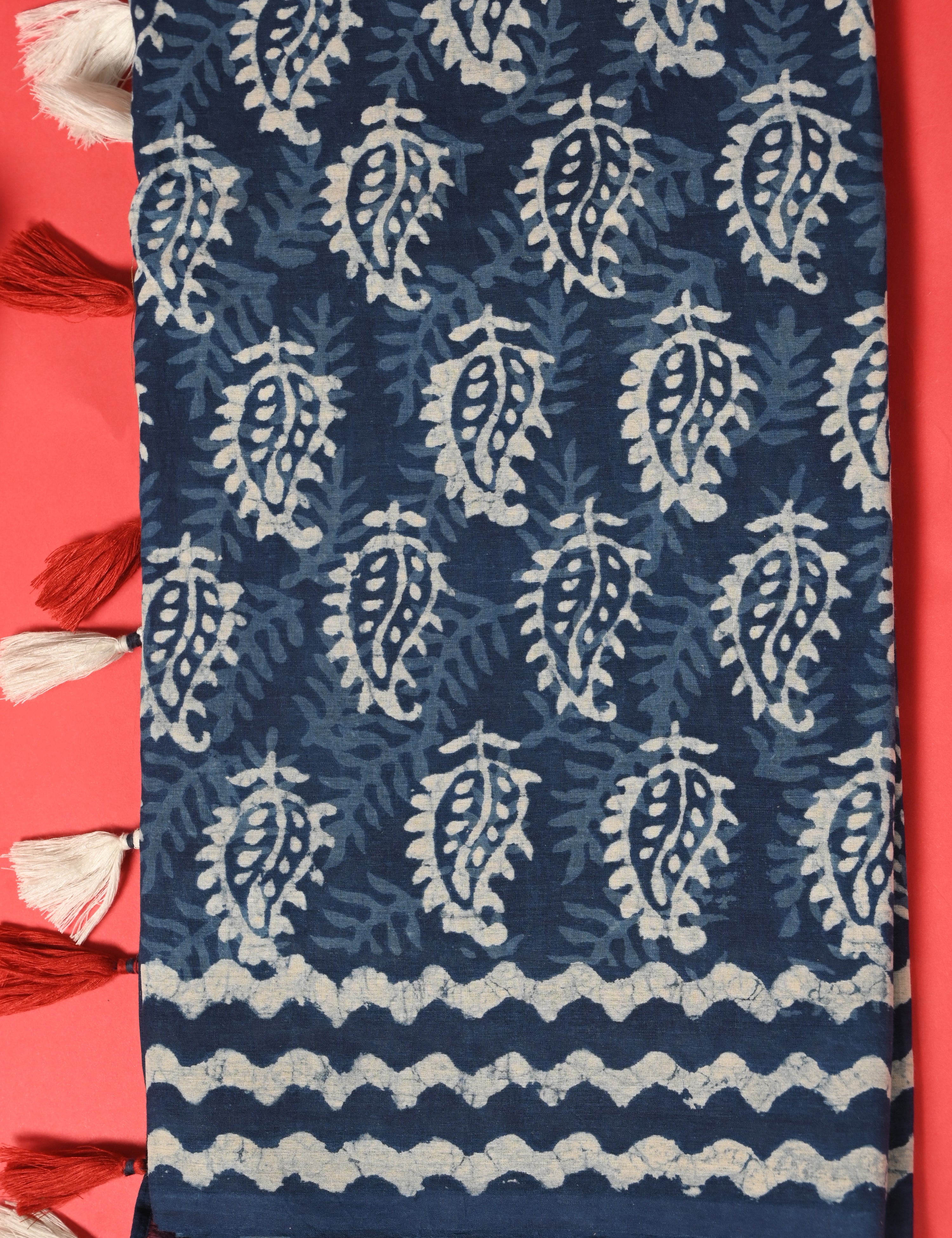 Nisarga Indigo Bagru Saree
