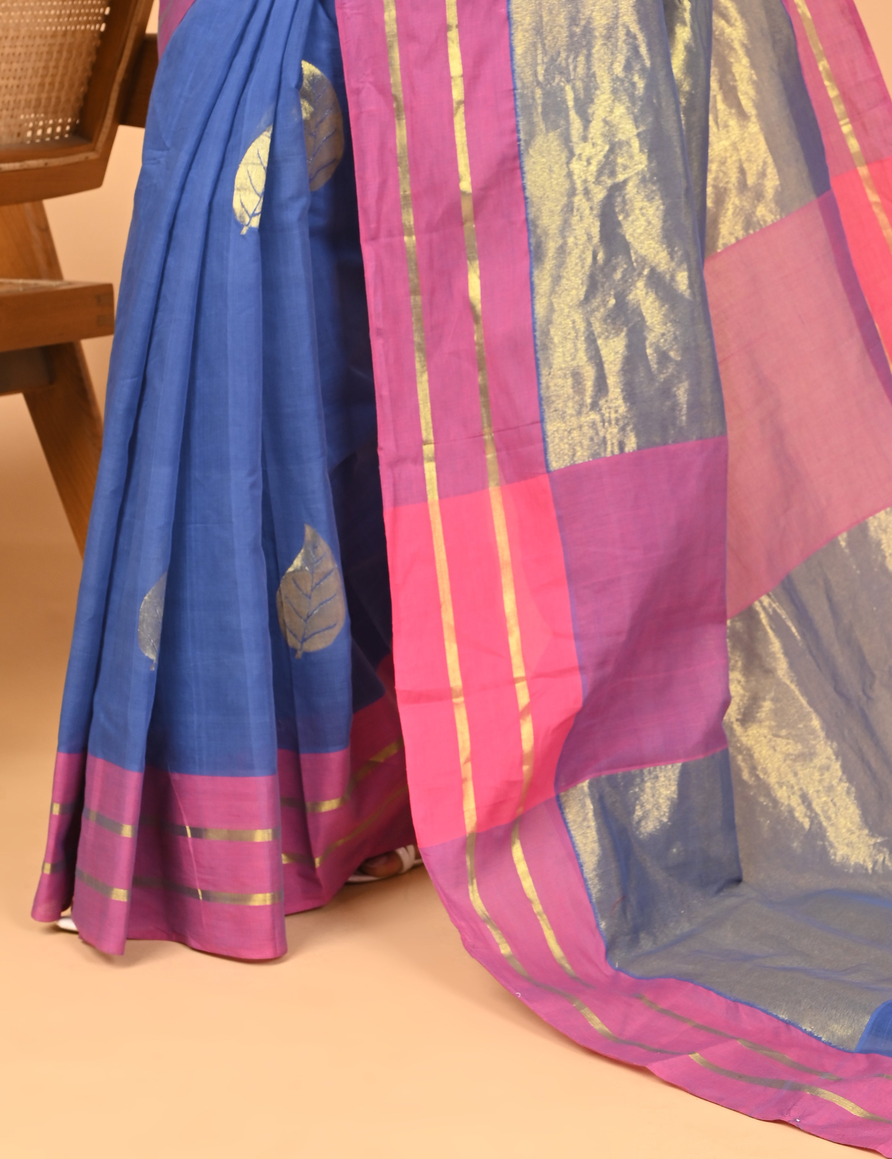 Paan Blue Venkatagiri Saree