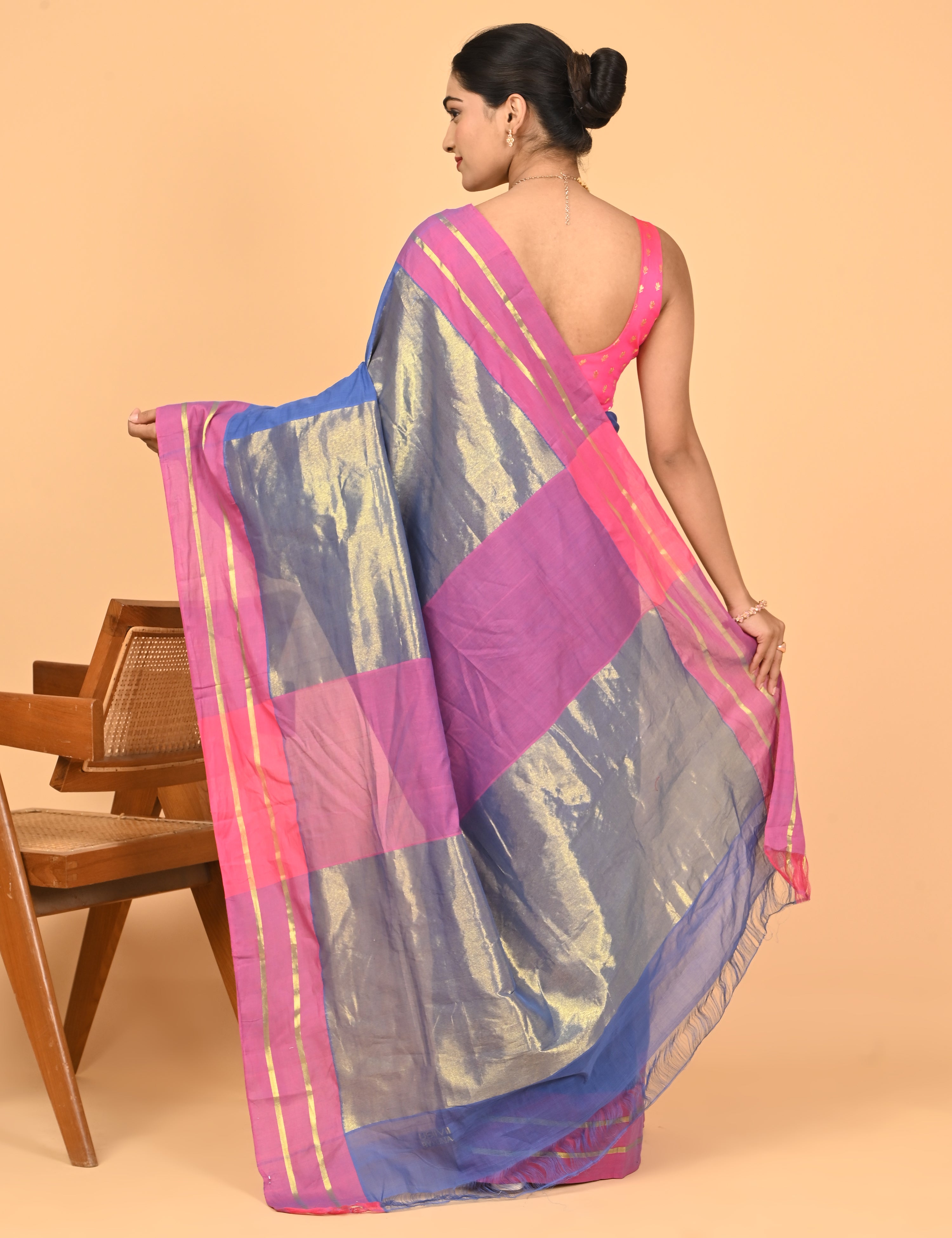 Paan Blue Venkatagiri Saree
