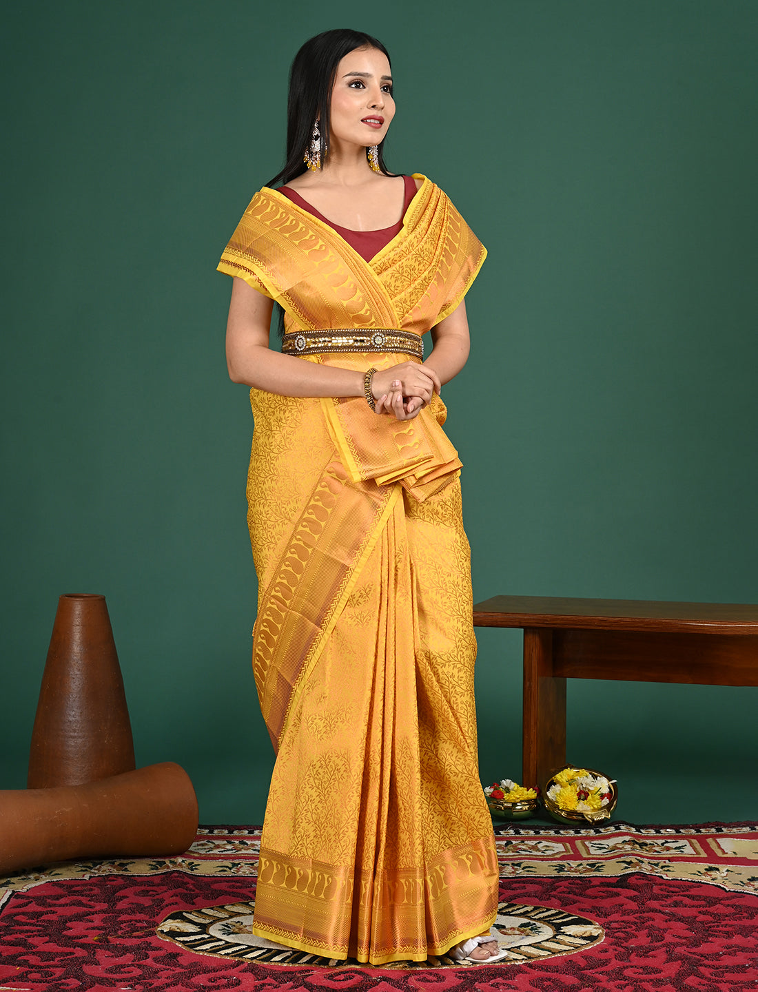 Padmini Yellow Kovai Pattu Saree