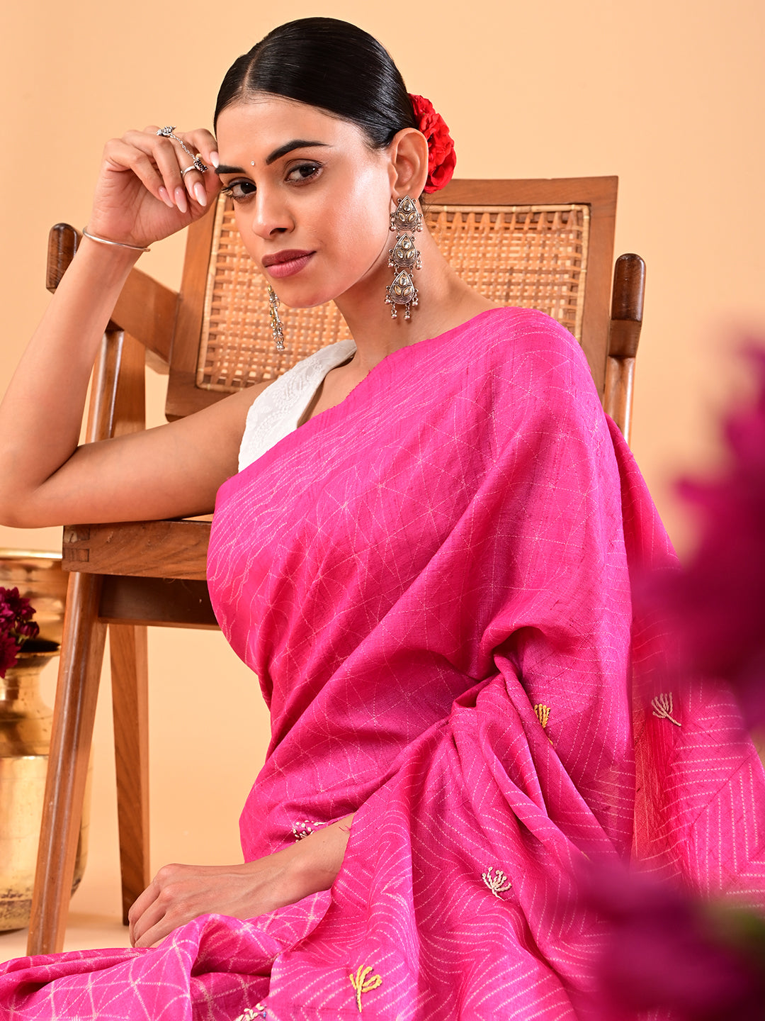Singhaparni Multicolor Shibori Saree