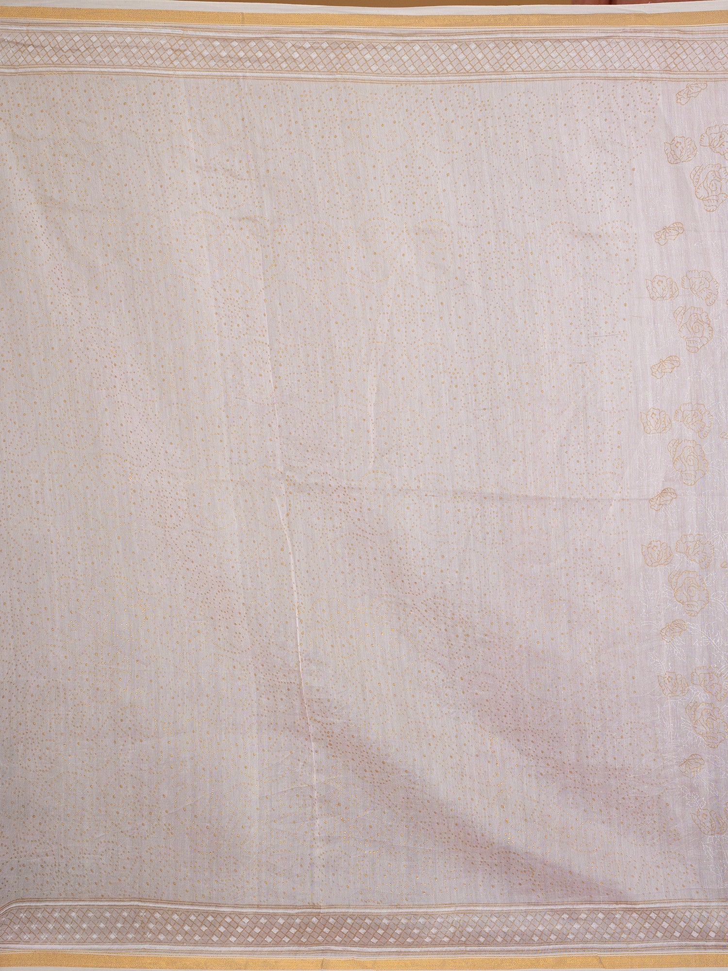 Malar Baby Pink Hand Block Print Saree