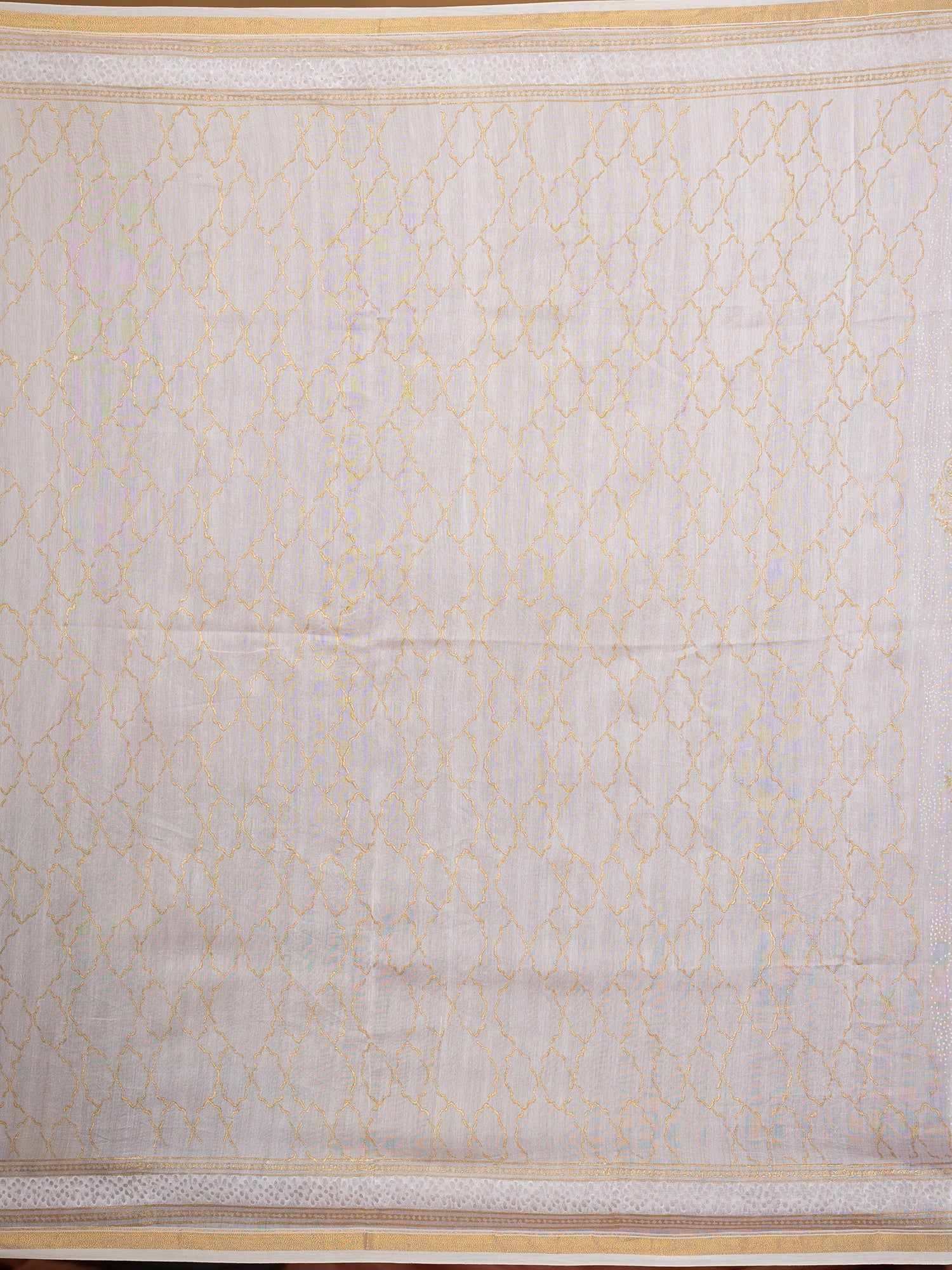 Malar Baby Pink Hand Block Print Saree
