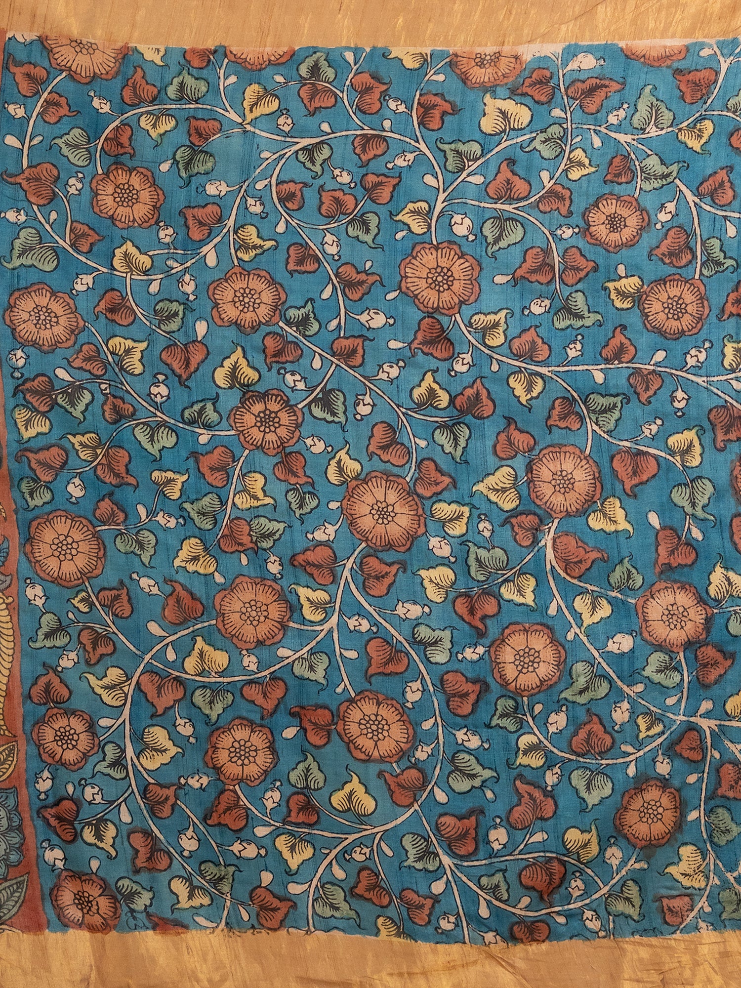 Manjari Maroon Kalamkari Saree