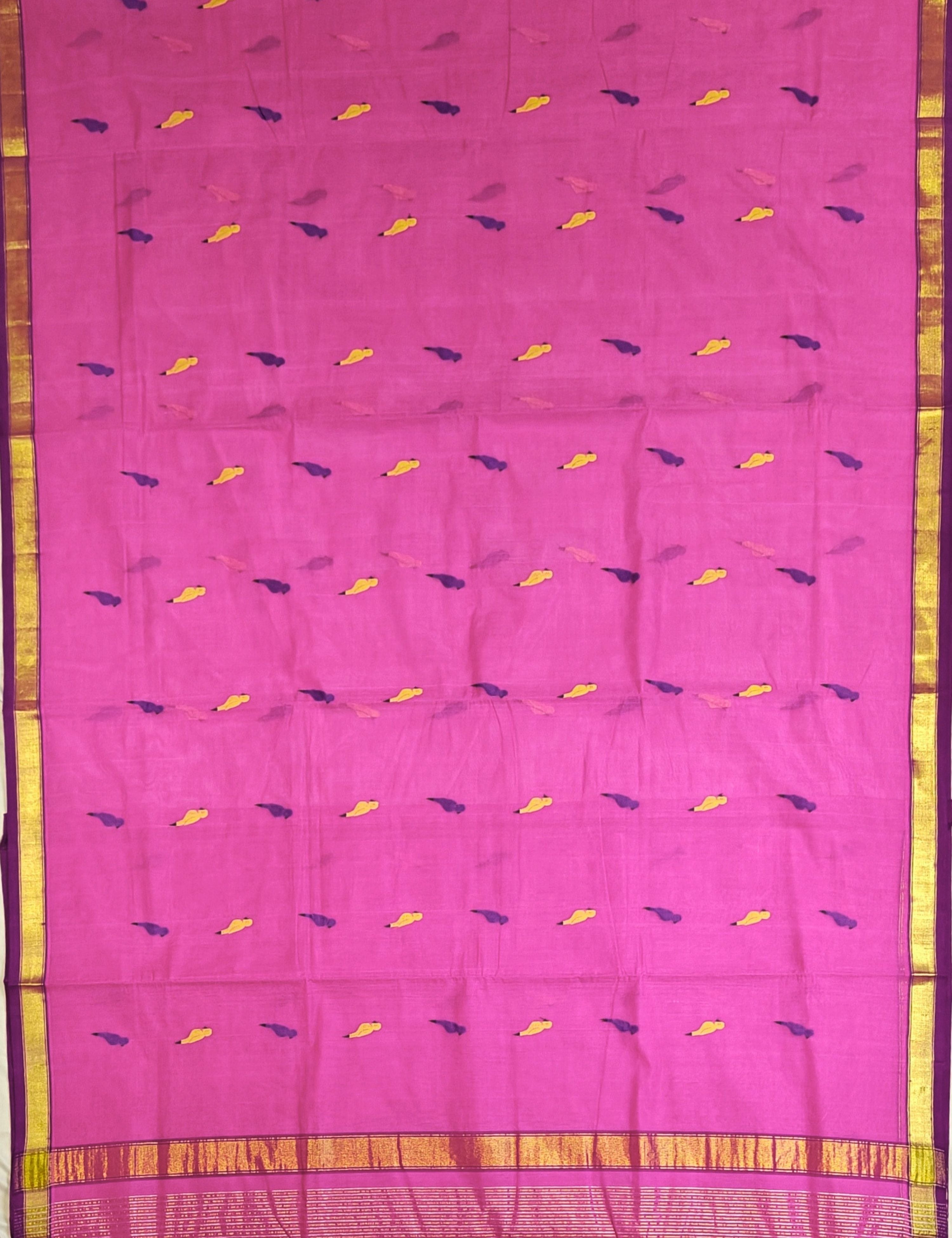 Tota Fuchsia Venkatagiri Saree