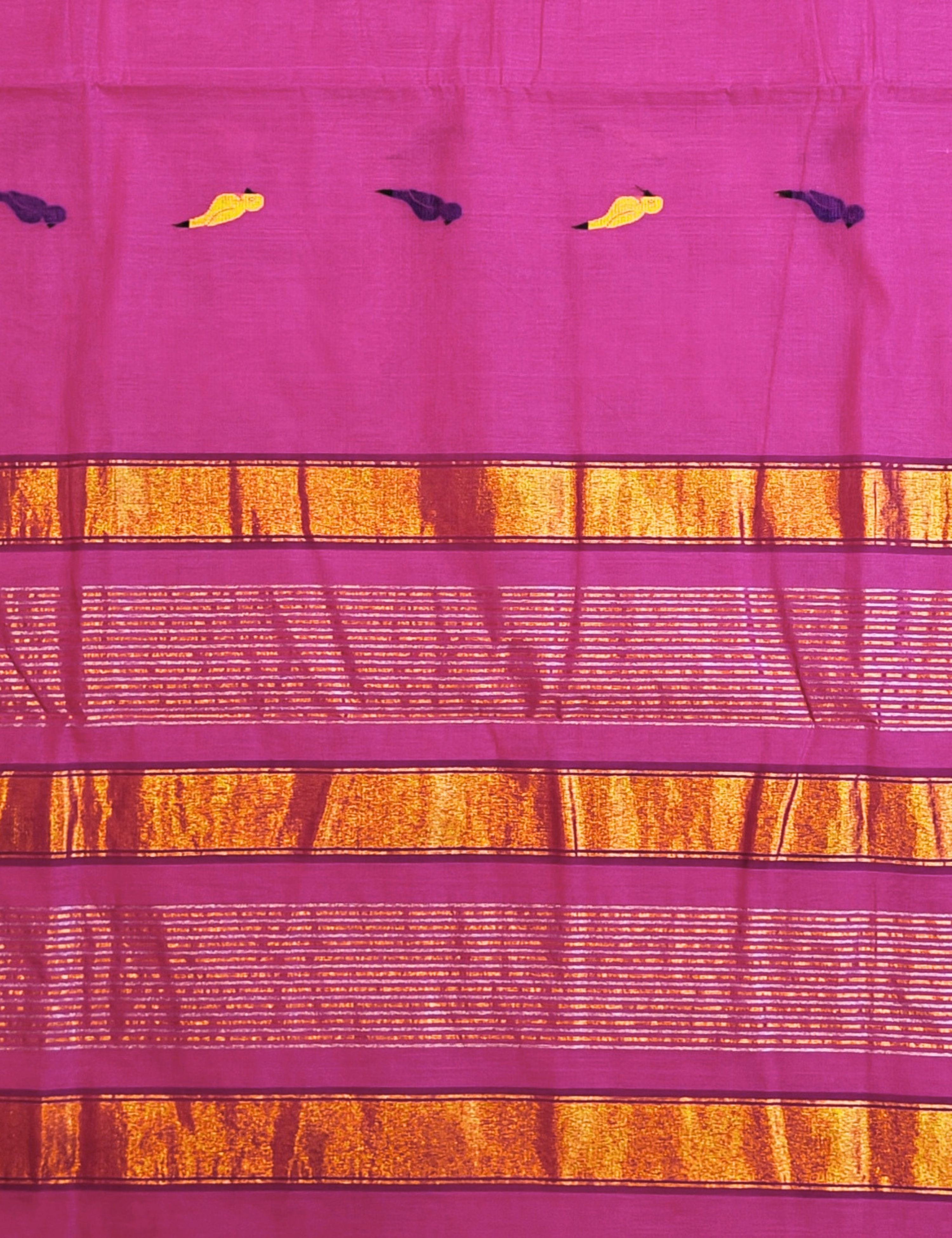 Tota Fuchsia Venkatagiri Saree