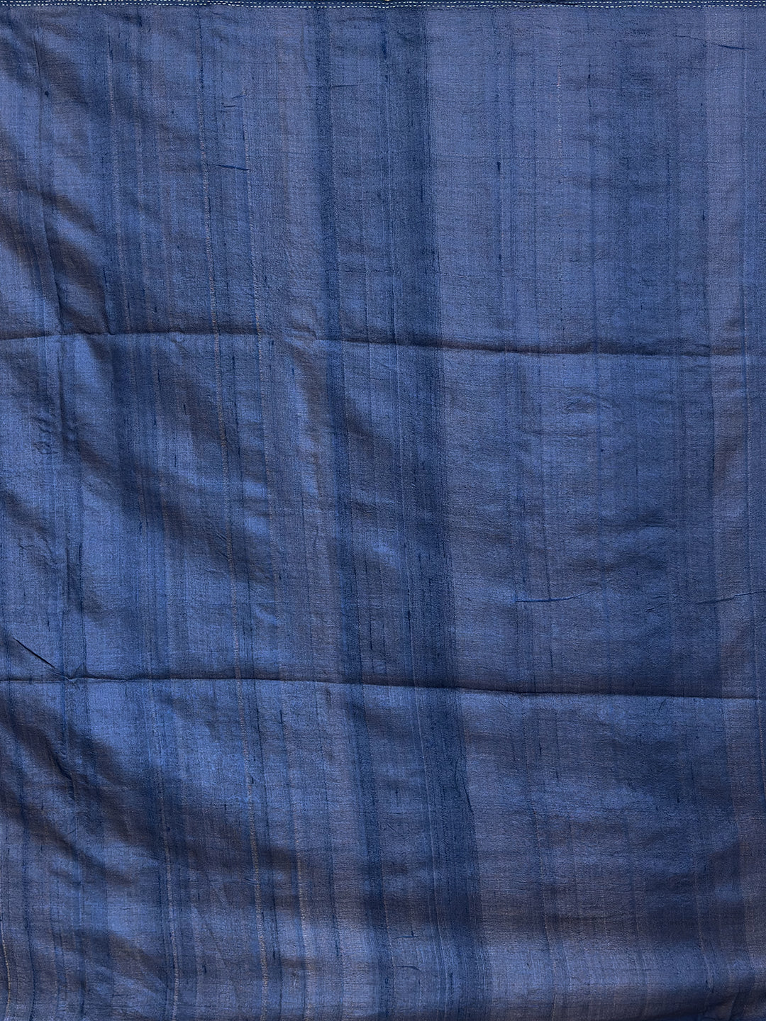 Kalpavruksha Indigo Hand Embroidery Applique Saree