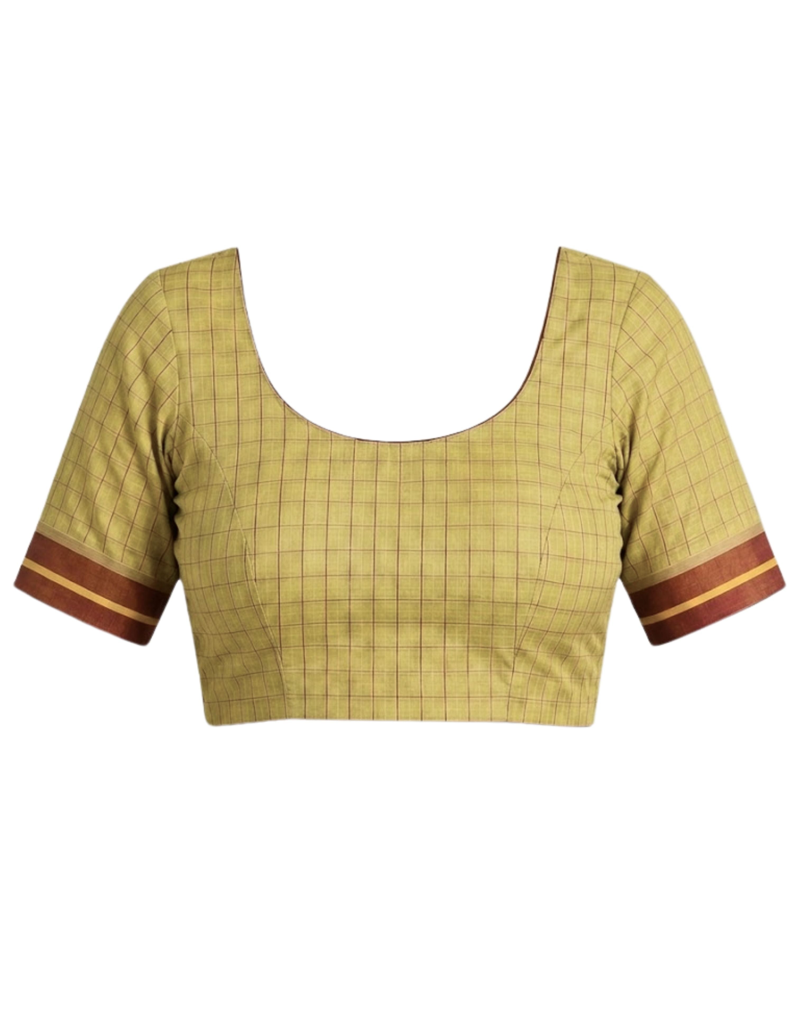 Kattam Mustard Venkatagiri Saree
