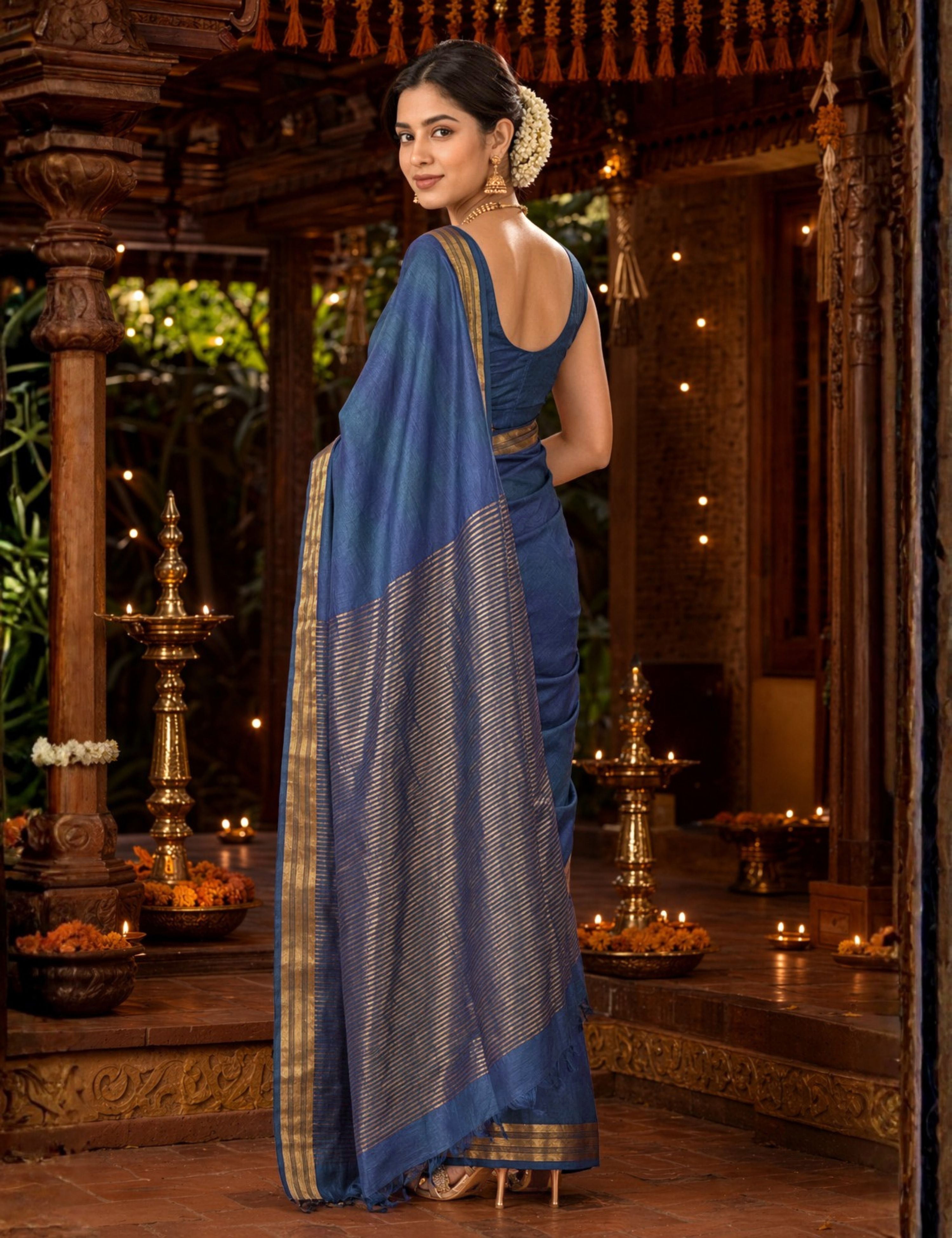 Surekha Purple Venkatagiri Saree