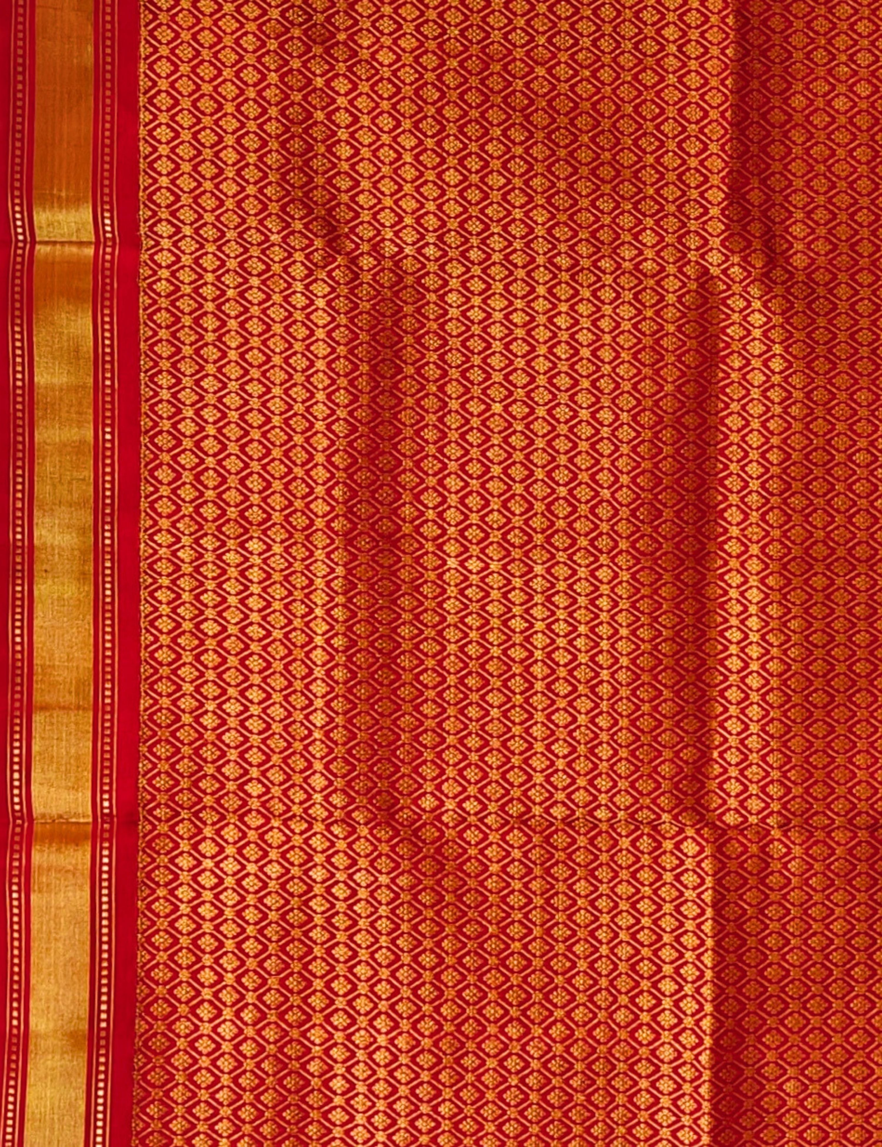 Sindoor Red Venkatagiri Saree