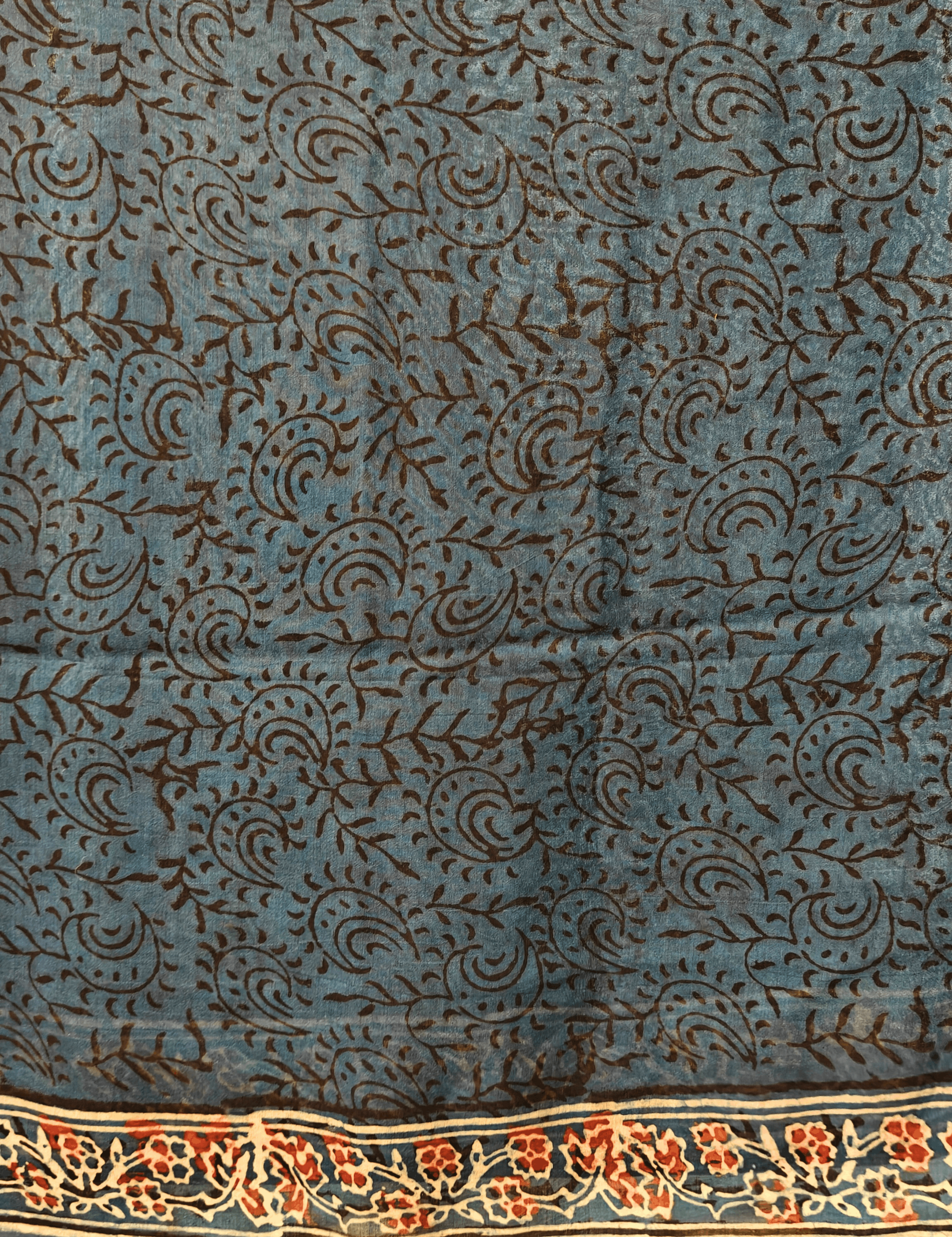Tikon Indigo Ajrakh Saree
