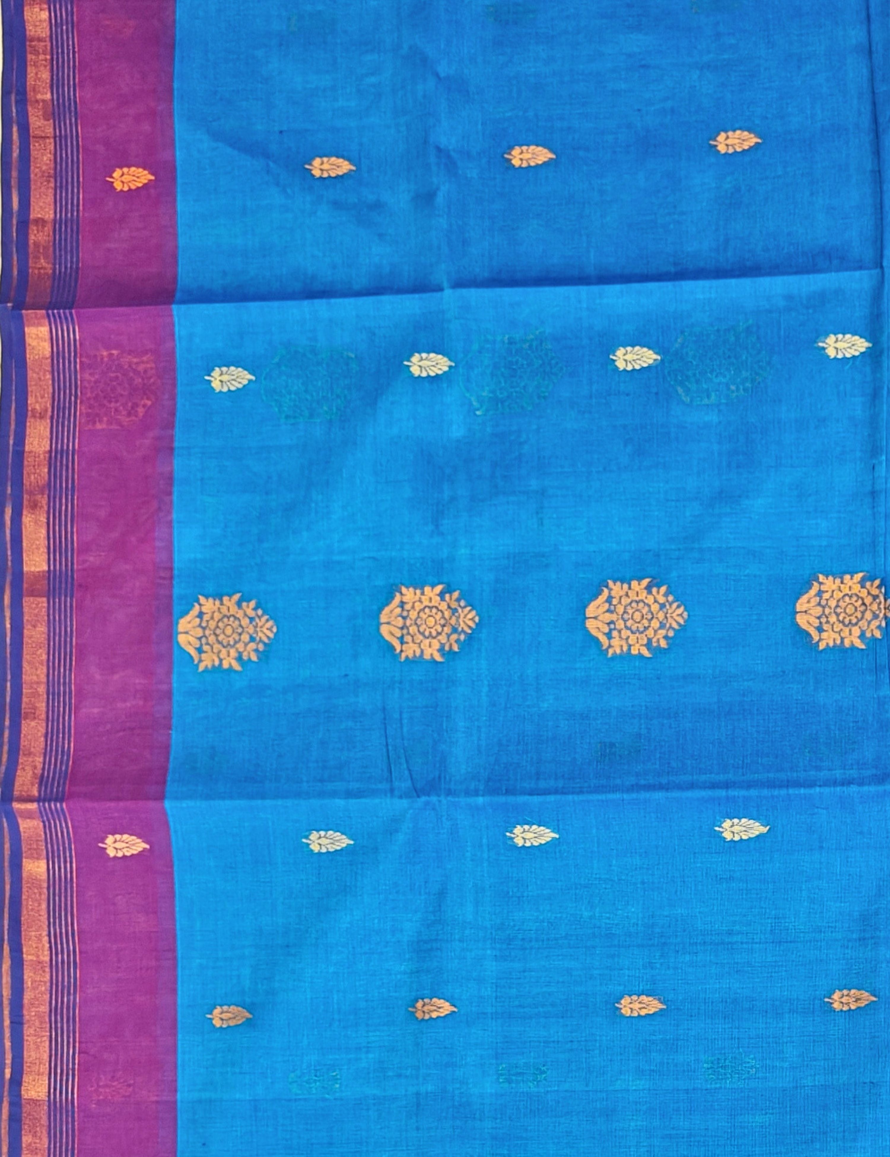 Blue Negamam Cotton Saree