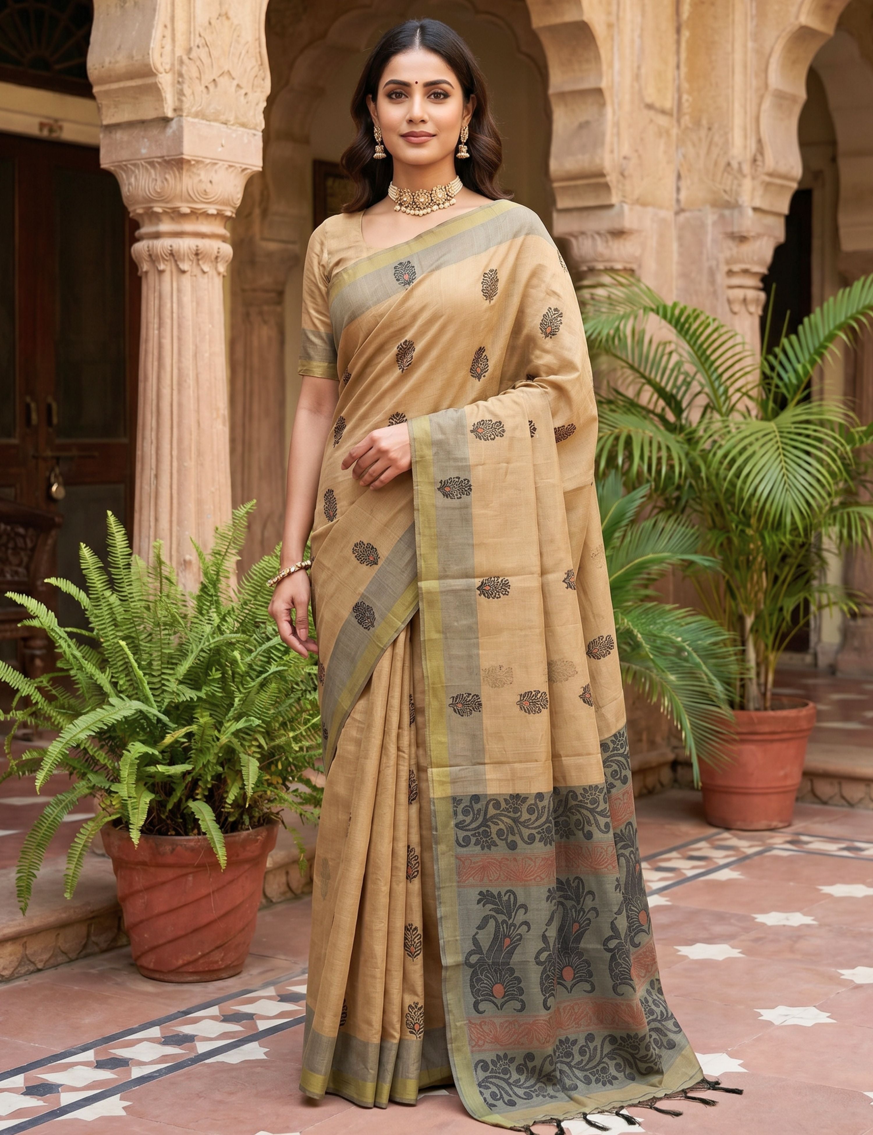 Henna Negamam Cotton Saree