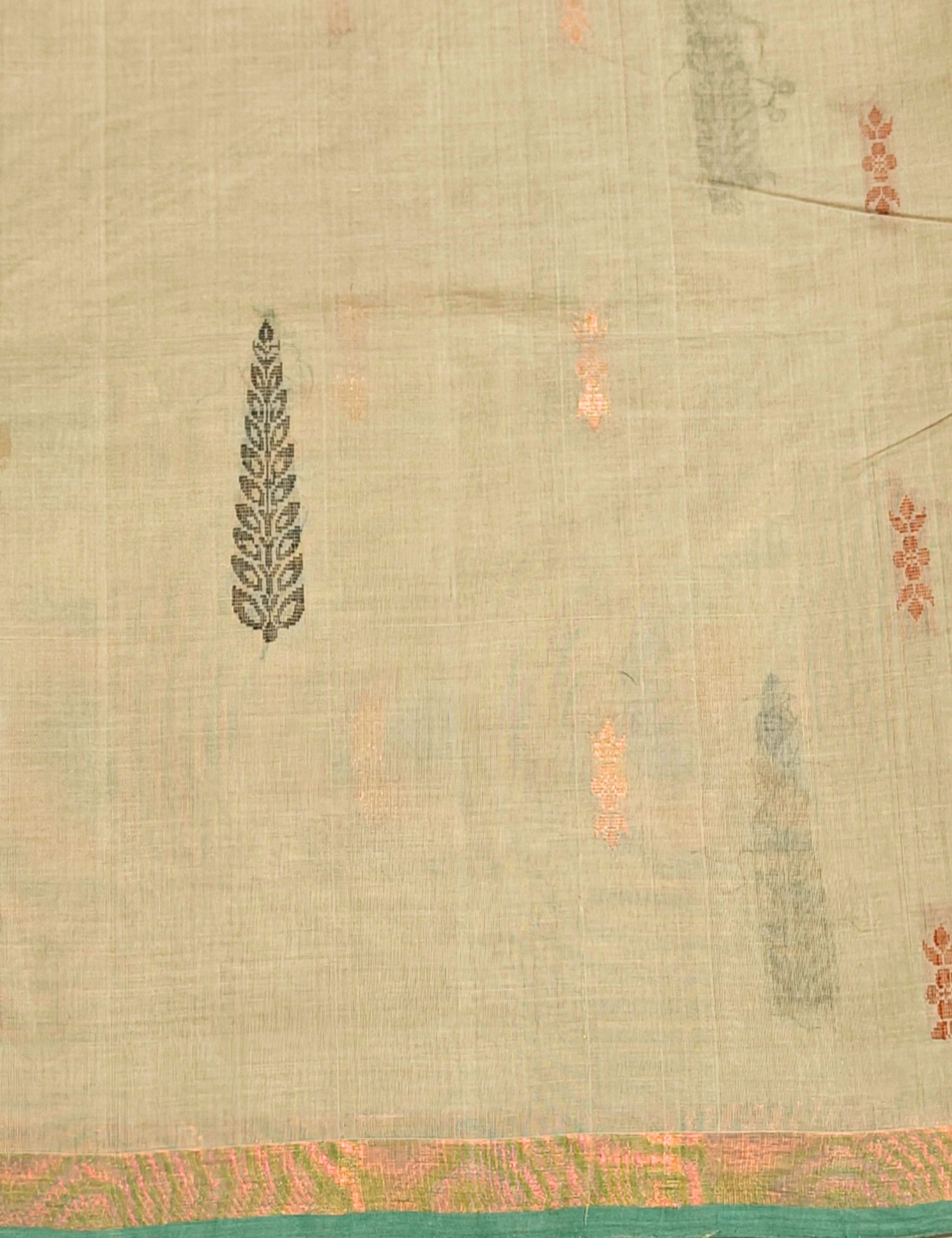 Khaki Negamam Cotton Saree