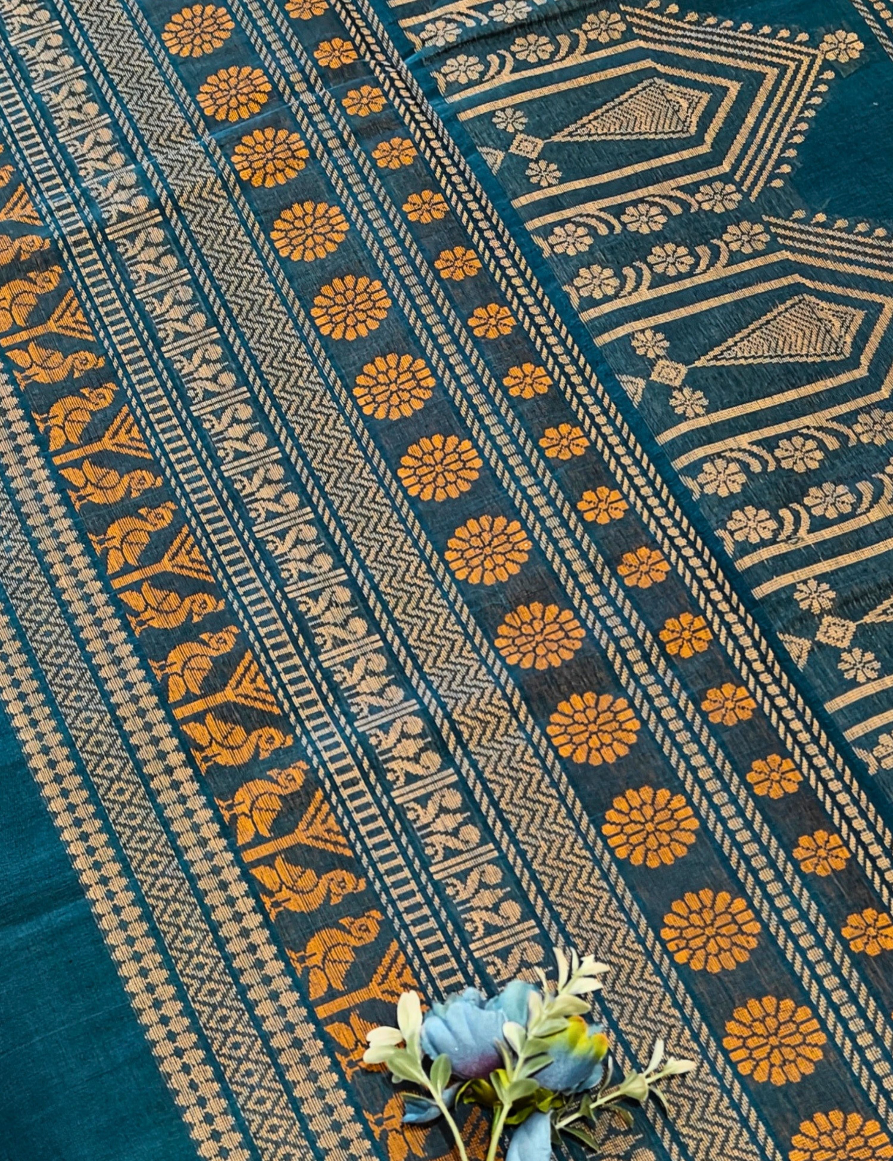 Khaki Negamam Cotton Saree