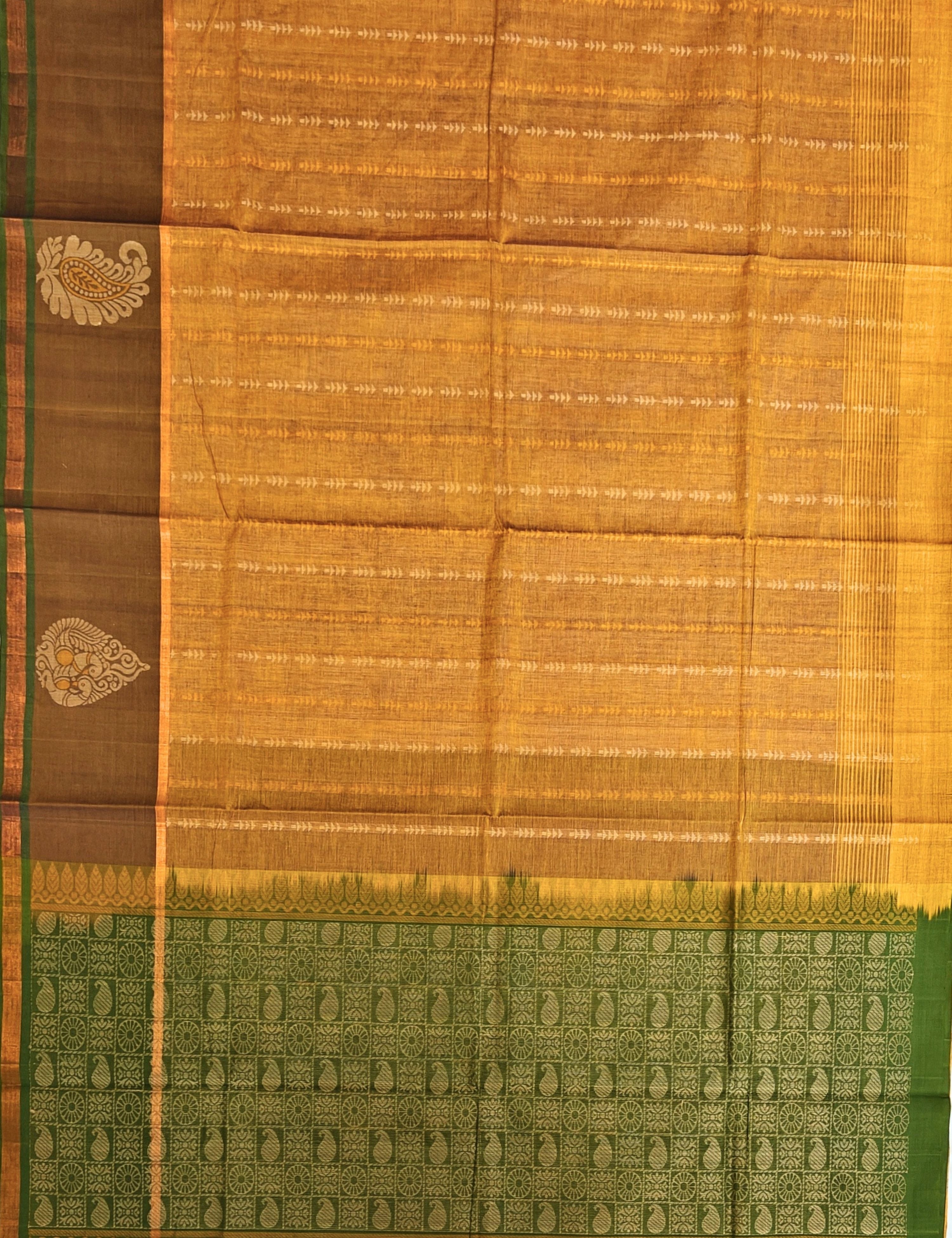 Orange Negamam Cotton Saree