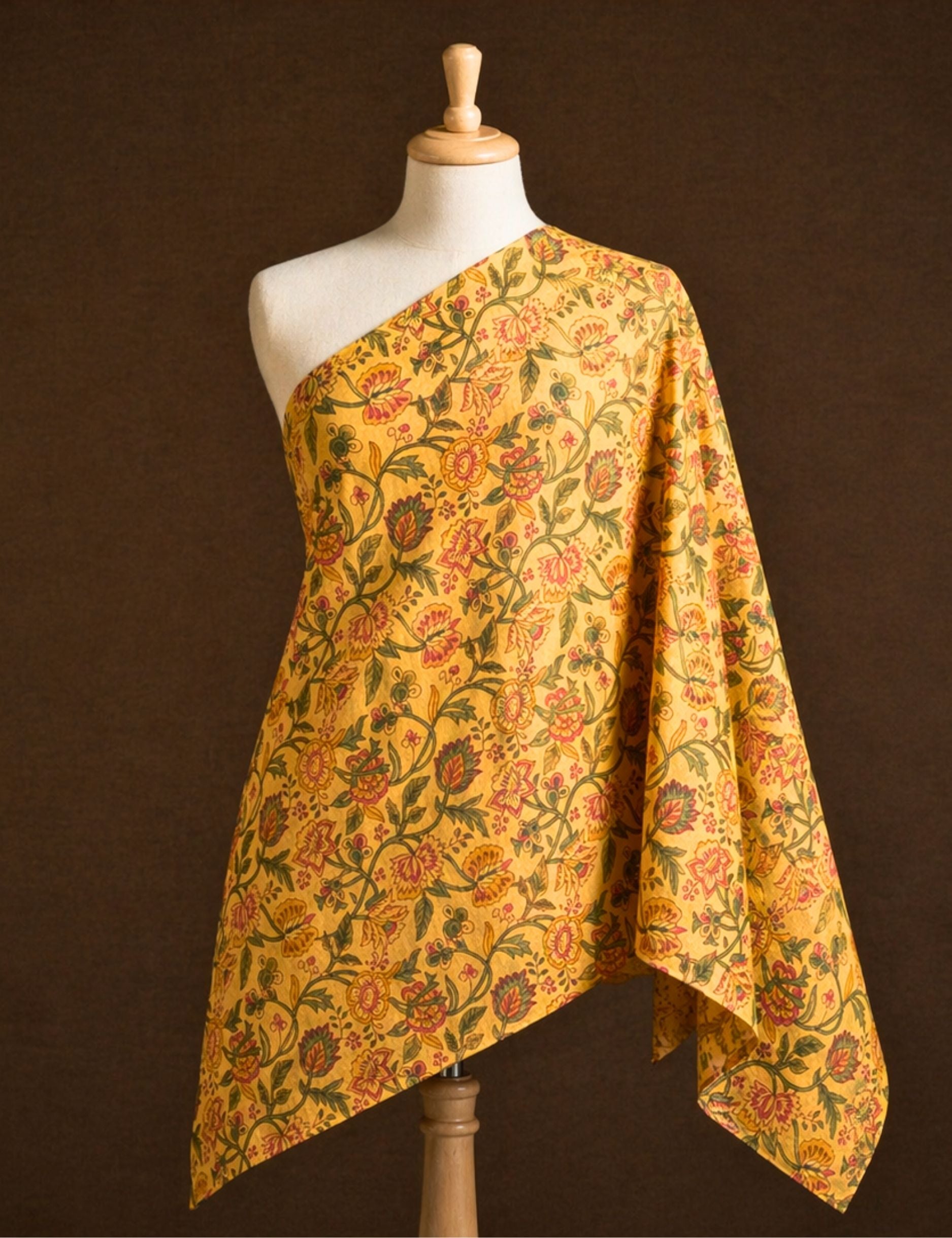 Yellow Sanganeri Fabric